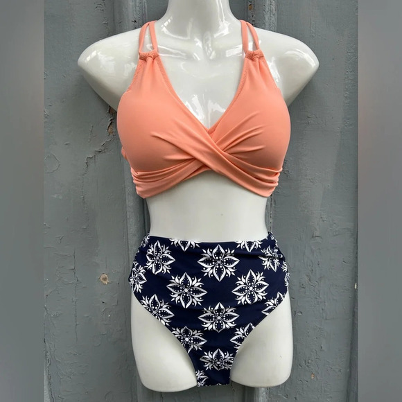 Cupshe Solid and Boho Print Bikini, BNWT, size M - Picture 10 of 13